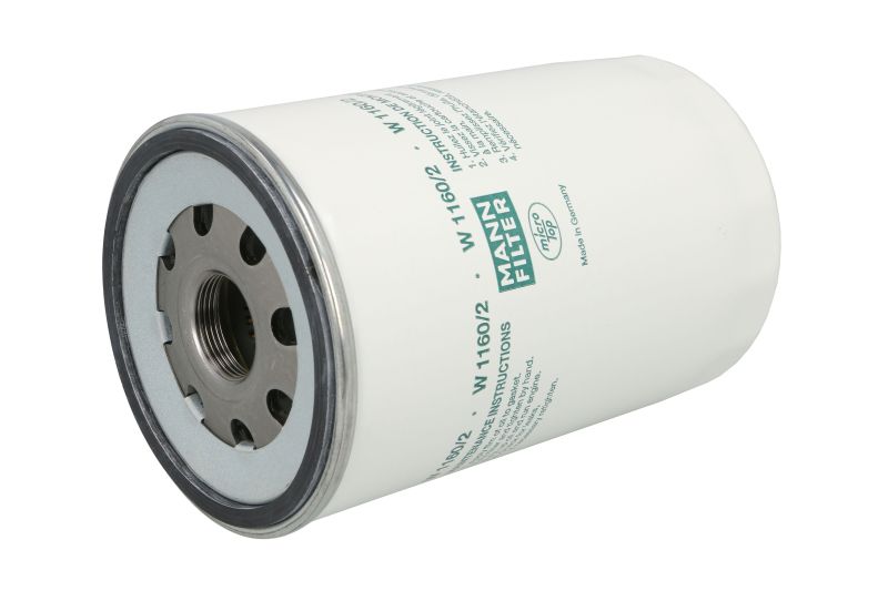 Filtru ulei insurubabil MANN-FILTER W 1160/2 RVI AGORA MIDLINER MIDLUM RENAULT TRUCKS 108mm 178mm 1 1/8-16 UN