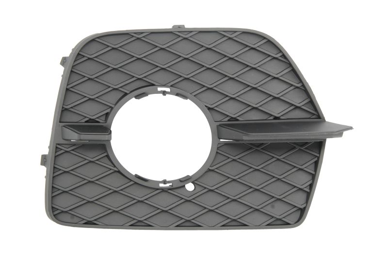 Grila ventilatie bara protectie fata stanga plastic negru cu gauri lampa ceata BMW X6 E71 E72 06.07-07.14