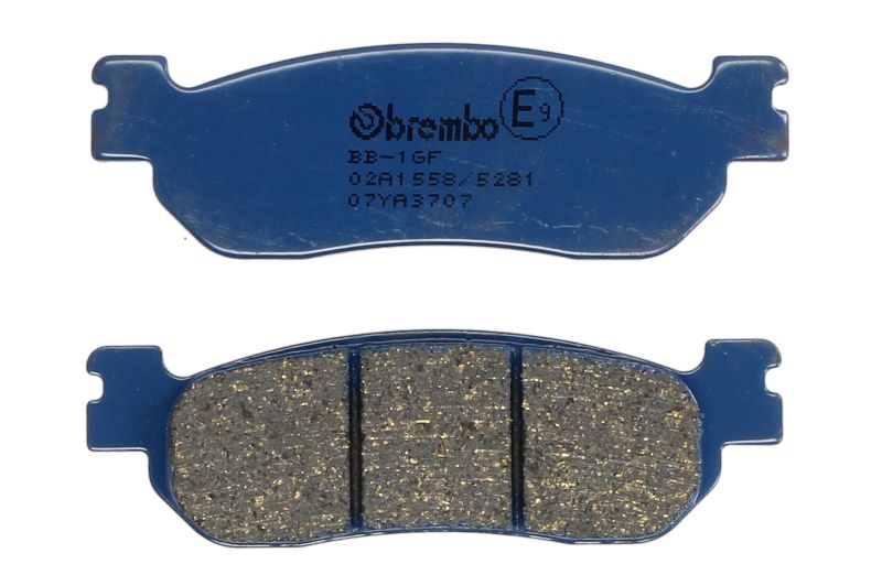 Set placute frana disc BREMBO fata/spate, 99.6 mm lungime, 31 mm inaltime, 9 mm grosime, material sinter, pentru traseu