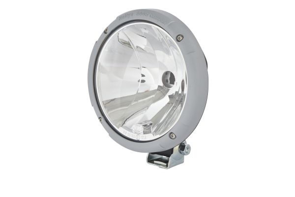 Far faza lunga Hella Rallye 3000 halogen Compact lung Flat Glass rotund H1 12V/24V transparent montare stanga dreapta