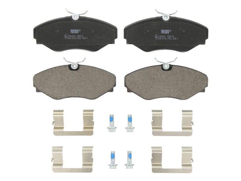 Set plăcuțe frână față disc FERODO Renault Avantime Espace III 2.0/2.2D/3.0 10.98-05.03 62.5mm 144.1mm 18.3mm