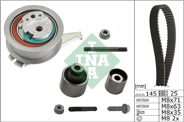 Set sincronizare INA Skoda Kodiaq Scala VW Arteon Passat B8 Tiguan 1.6D/2.0D 08.14- 25mm 145 dinti