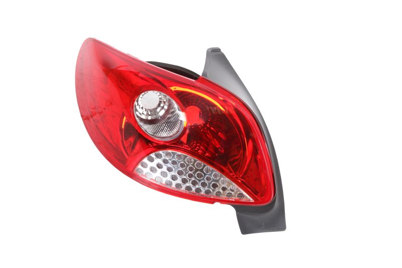 Lampa spate stanga Peugeot 206+ 1.1/1.4/1.4D 01.09-08.13 TYC hatchback fara suport bec alb rosu