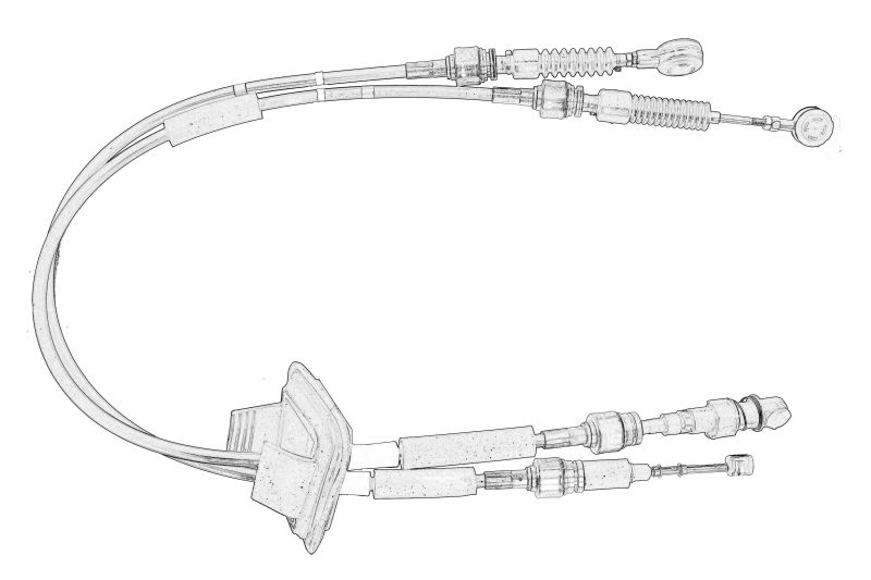 Cablu transmisie manuală OE FIAT lungime 1134 mm lungime 2 1246 mm dreapta stanga parte fixare dreapta stanga