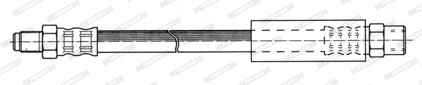 Furtun frana flexibil Spate Dreapta/Stanga FERODO 280mm M10x1/F10x1 compatibil AUDI A8 D2 2.5D-4.2 03.94-09.02