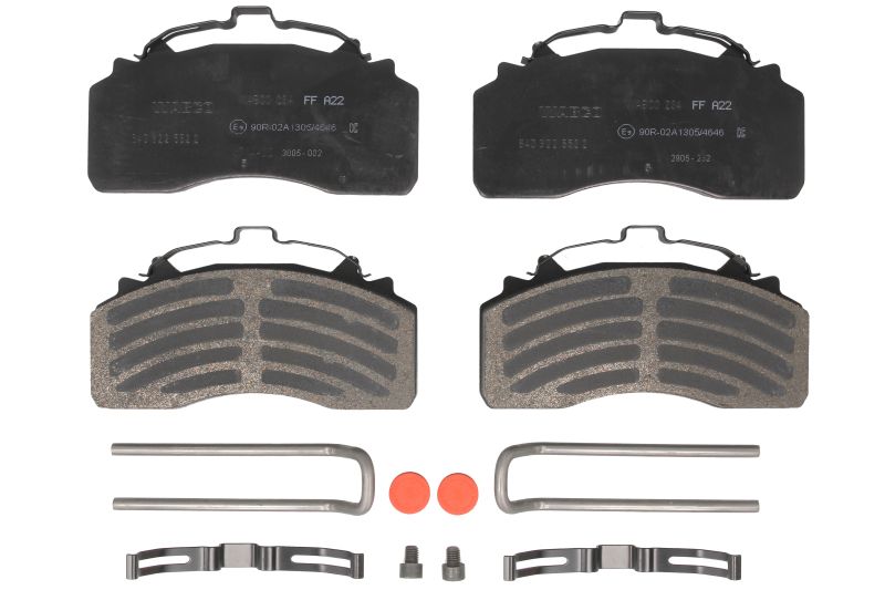 Set placute frana disc WABCO MAXX 22 WVA 29315 montare Fata/Spate 10,36kg Sistem franare WABCO