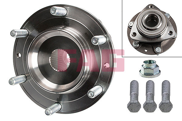 Kit rulmenti roata FAG Bearings set rulmenti butuc fata dreapta/stanga mufa 30x161x92 KIA Carnival III 2.2D/2.7/2.9D 04.06-