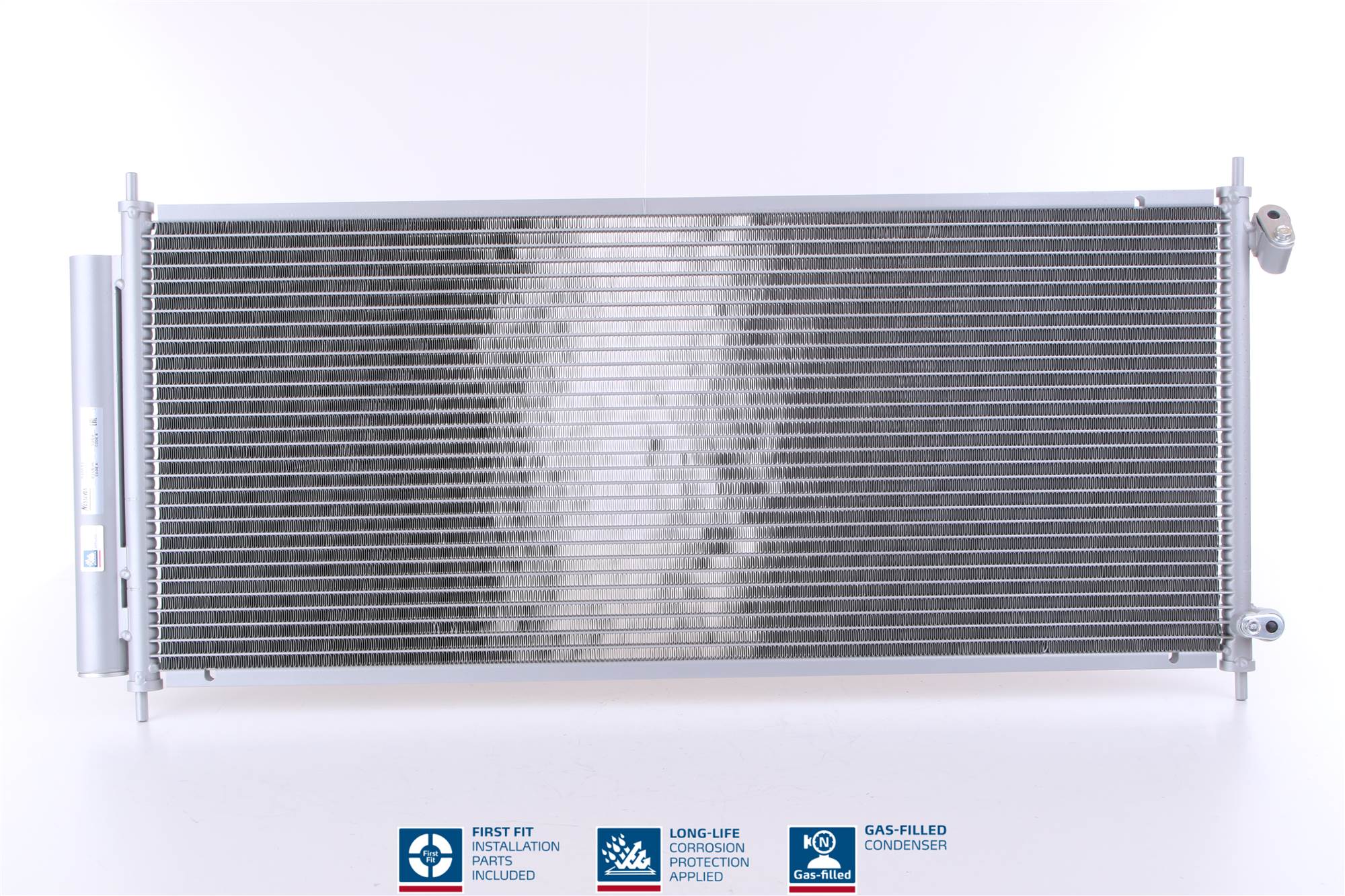 Condensator climatizare NISSENS radiator aluminiu cu uscător Honda Jazz 1.2i-1.4i-16V &apos;03- înălțime 285mm lățime 754mm grosime 16mm