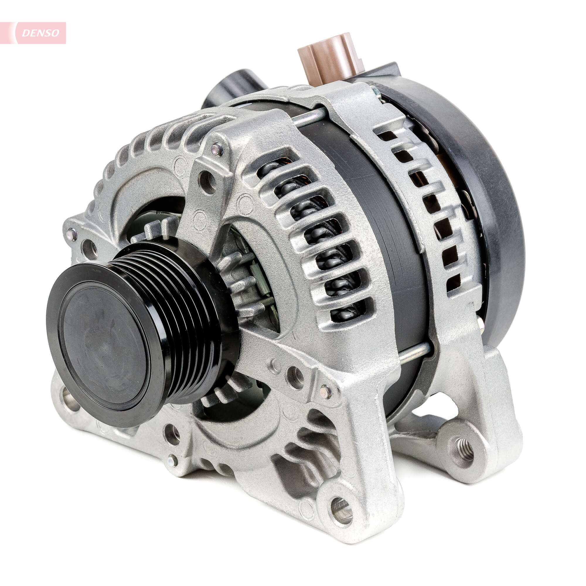 Alternator DENSO 14V 120A Ford C-MAX Focus II Fusion 1.6D 07.04-12.12 Diametru 54.3mm 6 caneluri Fulie Da