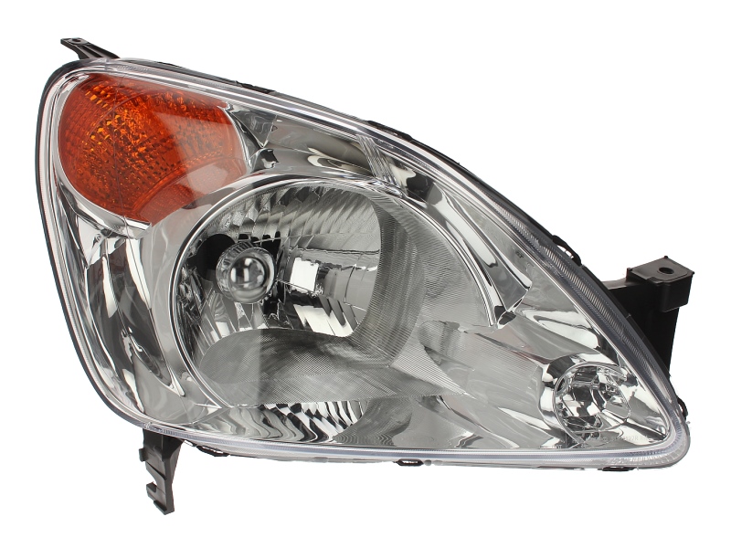 Far DEPO Lampa frontala Dreapta H4 mecanic fara motoras cromat semnalizator galben HONDA CR-V II