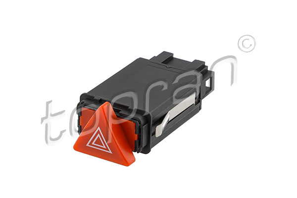 Comutator lumini avarie negru HANS PRIES Audi A3 96-03 montare bord triunghiular 12V 10 pini cu releu integrat