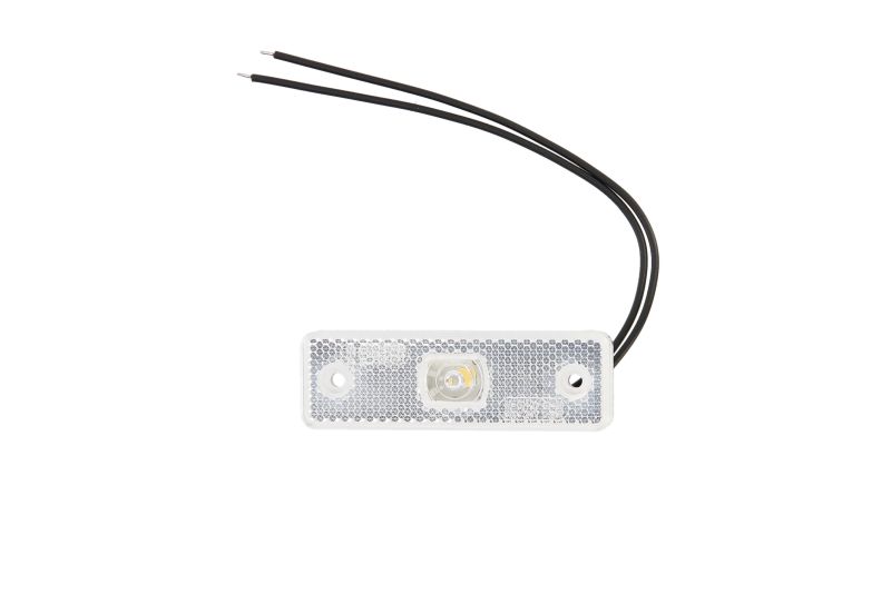 Lumina de clarificare WAS LED dreptunghiular 12V/24V alb reflecţie Inaltime 31mm Latime 98mm Adancime 25mm Lungime cablu 220mm