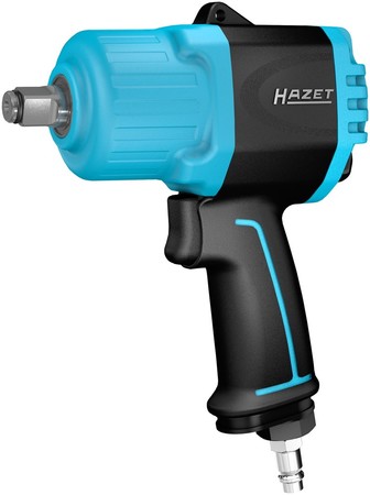 Pistol de impact pneumatic HAZET 1/2`, cuplu maxim 2200 Nm, cuplu de lucru 948 Nm, 8300 rot/min, consum aer 243,5 l/min, lungime 128 mm