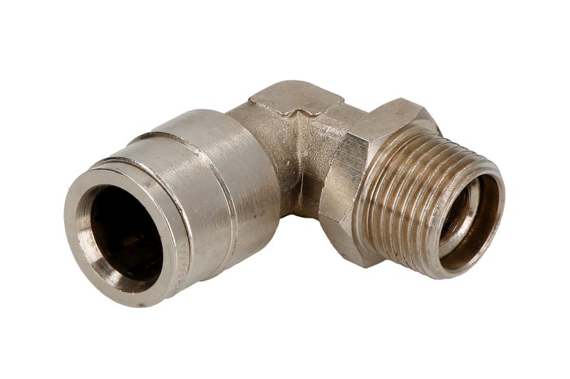 Cap de cuplare pneumatică metal Brida U 3/8 inch montare TEKALAN cotul tip exterior fir 12x1,5 mm 1 buc PNEUMATICS