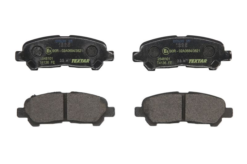 Set placute frana spate Toyota Highlander 2.7-3.5H 05.07-08.14 Textar inaltime 40.7mm latime 113.5mm grosime 15.2mm