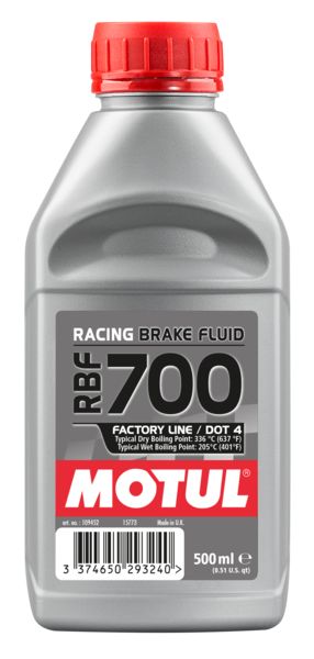 Lichid de frana Racing 0,5L uscat 336°C umed 205°C vascozitate 1580mm²/sec. FMVSS 116 DOT4 MOTUL