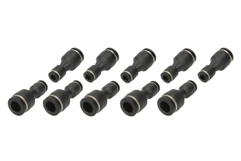 Cap de cuplare PNEUMATICS TEKALAN Adaptor Reductie Urgenta Drept Plastic 10buc Fir 10x1mm Furtun 6x1mm