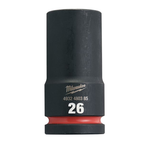 Tubulare si accesorii MILWAUKEE Socket impact Hexagonal 3/4”, dimensiune metrica 26mm, tip tubulara lung