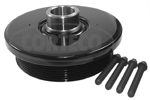 Fulie curea arbore cotit CORTECO BMW 5 F10 F11 F07 7 F01 F02 F03 F04 X5 E70 X6 E71 E72 3.0D 194mm 26.5mm 6 nervuri