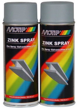 Spray cu zinc MOTIP Vopsea 0.4 l Zinc Mat Aerosol