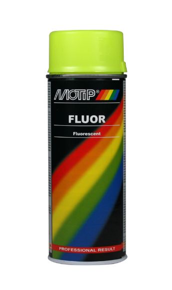 Vopsea MOTIP 0,4 l galben fluorescent aerosol Lăcuire Vopsele