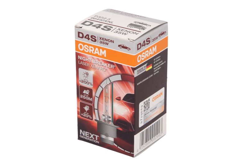 Bec incandescent OSRAM D4S 35W P32D-5 Xenon Xenarc Night Breaker Laser 4350K luminozitate 200% mai mare 250m con HOND