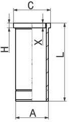 Camasa cilindru KOLBENSCHMIDT