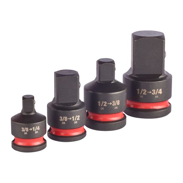 Set Scule MILWAUKEE 4 Piese Adaptoare 1/2 Inch 3/8 Inch Impact Adaptor Cheie