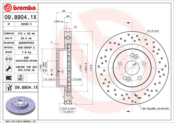 Disc frana BREMBO