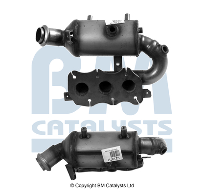 Convertor catalitic EURO 6 BM CATALYSTS Renault Twingo III Smart Forfour Fortwo 1.0 07.14-