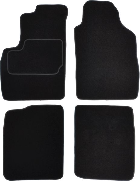 Covoras podea textil MAMMOOTH velours 4 buc fata spate negru compatibil FIAT PANDA 09.03- Sedan