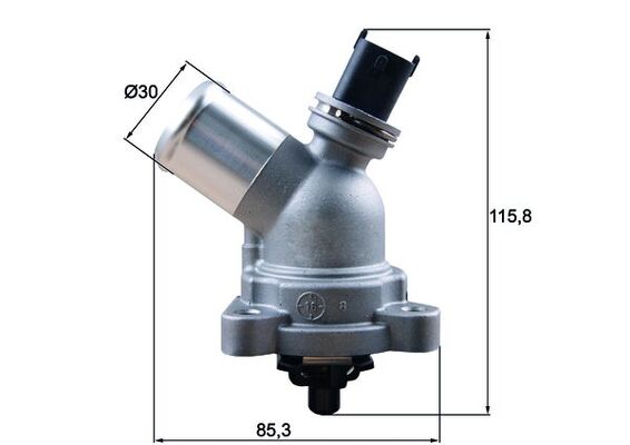 Termostat sistem racire 105°C carcasa, cu etansare, garnitura, CHEVROLET SPARK 1.0-1.2LPG, MAHLE, 12x11.2x11.2 cm