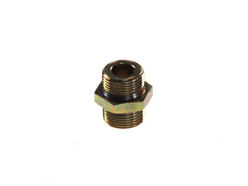 Inbinare Tubulatura Aer Comprimat Peters PE Dublu Ciot Metal Conector Drept M22x1,5 Filet Exterior 30mm 12mm