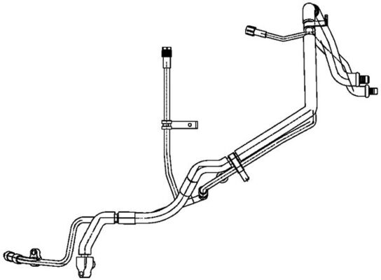 Conducta Presiune Variabila Aer Conditionat MAHLE Ford Transit 2.2D/2.4D 04.06-12.14 Otel 93x70x45cm