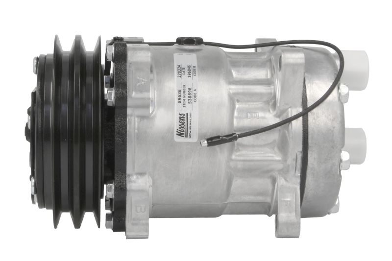 Compresor climatizare NISSENS DEUTZ FAHR SD7H15 12V R134a 132mm 2 caneluri PAG 46 135ml