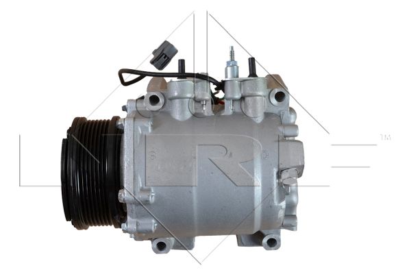 Compresor climatizare NRF Honda CR-V II 2.0 09.01-03.07 4 găuri 12V R134a 100mm fulie 18.25mm admisie 15.6mm evacuare PAG 46