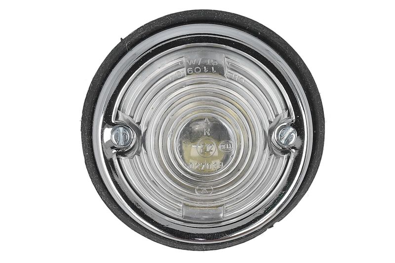 Lumina de delimitare HELLA lampă spate clare cadru cromat 36mm x 70mm x 37mm transparentă montare dreapta/stânga 12V/24V IP5K9K