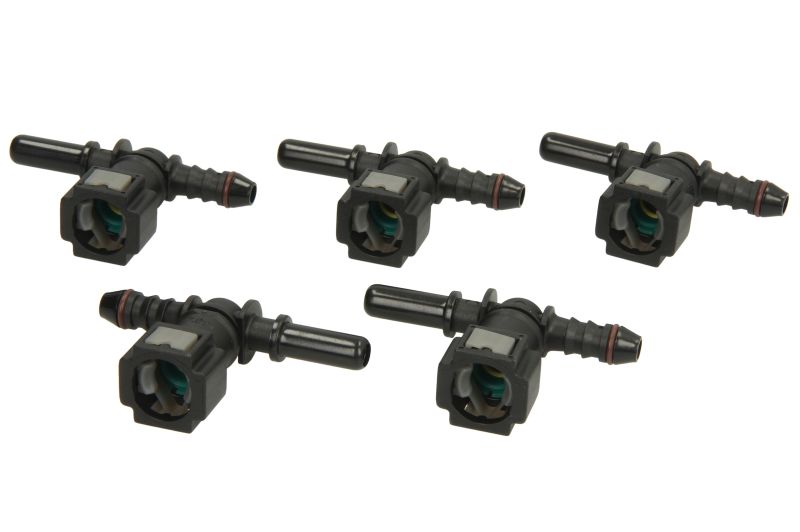 Cuplaj tub combustibil ENGITECH, conector rapid trei cai, diametru teavă 7,89mm, ID 6mm, 6mm x 8mm, set 5 bucăți