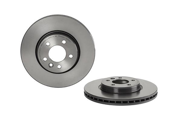 Disc frana BREMBO Fata Dreapta/Stanga VW AMAROK 2.0/2.0D/3.0D Diametru 332mm Grosime 30mm 5 Gauri Ventilat Intern