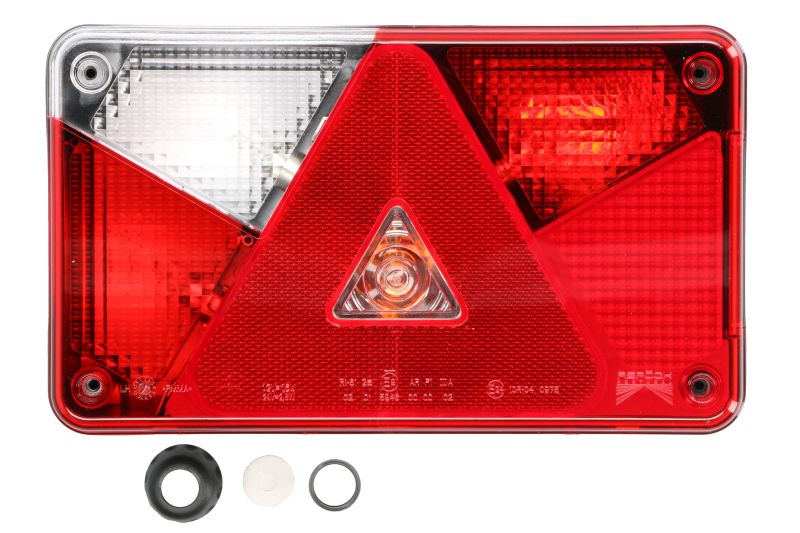 Stopuri spate ASPOCK MULTIPOINT V Lampa spate Stanga 24V Indicator Anti-ceata Marsarier Frana Pozitie Reflector Triunghiular Conector PE