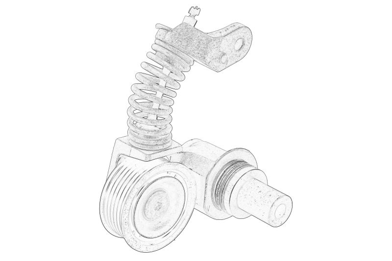 Intinzator curea transmisie Multi-V CITROEN C5 III C6 PEUGEOT 407 607 2.7D 3.0D 12.04- OE PEUGEOT