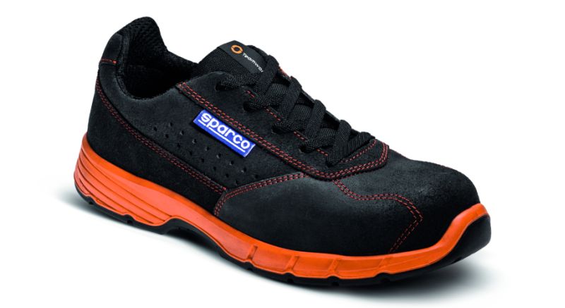 SPARCO TEAMWORK Incaltaminte Protectie CHALLENGE Marime 43 S1P SRC Piele Negru/Rosu Bot Compozit