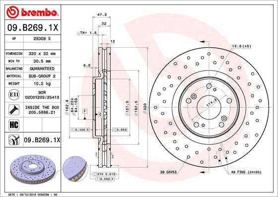 Disc frana BREMBO