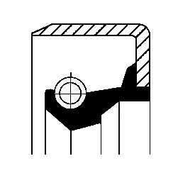 Simering etansare CORTECO 31,75x44,6x9,52mm Piesele normalizate Garnituri CATERPILLAR