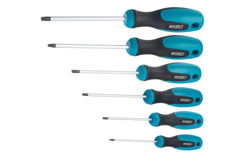 Set scule HAZET surubelnite TORX interior 6 piese maner 3 componente profesional 0,48 kg