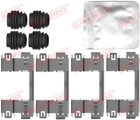 Set accesorii placute frana fata MANDO HYUNDAI SANTA FE IV 1.6H-2.5 07.18- QUICK BRAKE