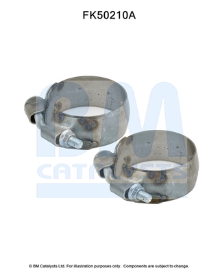 Set montare sistem evacuare BM CATALYSTS Mercedes C CL203 W203 S203 CLC CL203 CLK C209 2.1D 2.2D 05.00-06.11