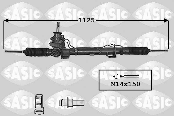 Caseta directie hidraulica SASIC Renault Espace IV 1.9D-2.2D 11.02- lungime totala 1125.0 mm filet bara M14x1,5