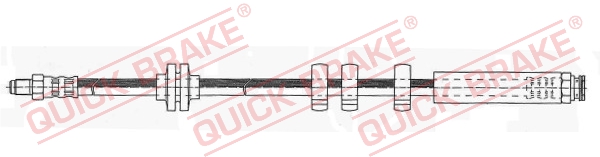 Furtun Frana Flexibil Fata Dreapta/Stanga 451mm M10x1 FIAT CINQUECENTO SEICENTO/600 QUICK BRAKE