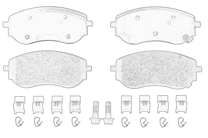 Set placute frana Fata MERCEDES X (470) 2.3D/3.0D 09.17- Inaltime 69.2 mm Latime 163.5 mm Grosime 21.0 mm OE MERCEDES